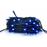 DECOLED Hobby Line LED světelný řetěz venkovní 4 m modrý, 32 diod, tmavě zelený kabel IP44, prodlužovací