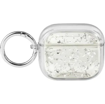 Pouzdro na mobilní telefon Transparentní obal se třpytkami pro AirPods 3 - čirý