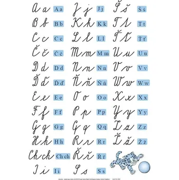 Český jazyk Nástěnná tabule Abeceda 1. ročník - vázané psací písmo