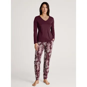 Dámské pyžamo Tepláky Calida Bordeaux 827833 S