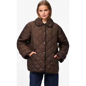 Dámská vesta Bunda Pieces Dunkelbraun 6998023 M