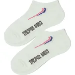 110-116-Dívčí kotníčkové ponožky Design Socks -bílá