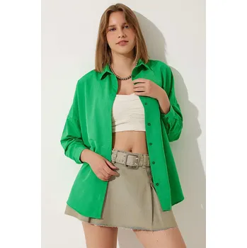 Dámská košile Košile Happiness Istanbul Grün 9069446 40