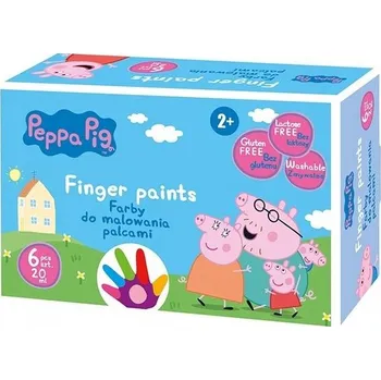 Speciální výtvarná barva ASTRA Prstové barvy 6x20ml Prasátko Peppa