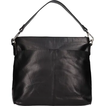 Kabelka Dámská kožená kabelka Greenwood Babet - černá