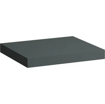 Laufen Lani Umyvadlová deska 60 cm, bez výřezu, vč. 2 nástěnných držáků, šedá traffic H4046401122661