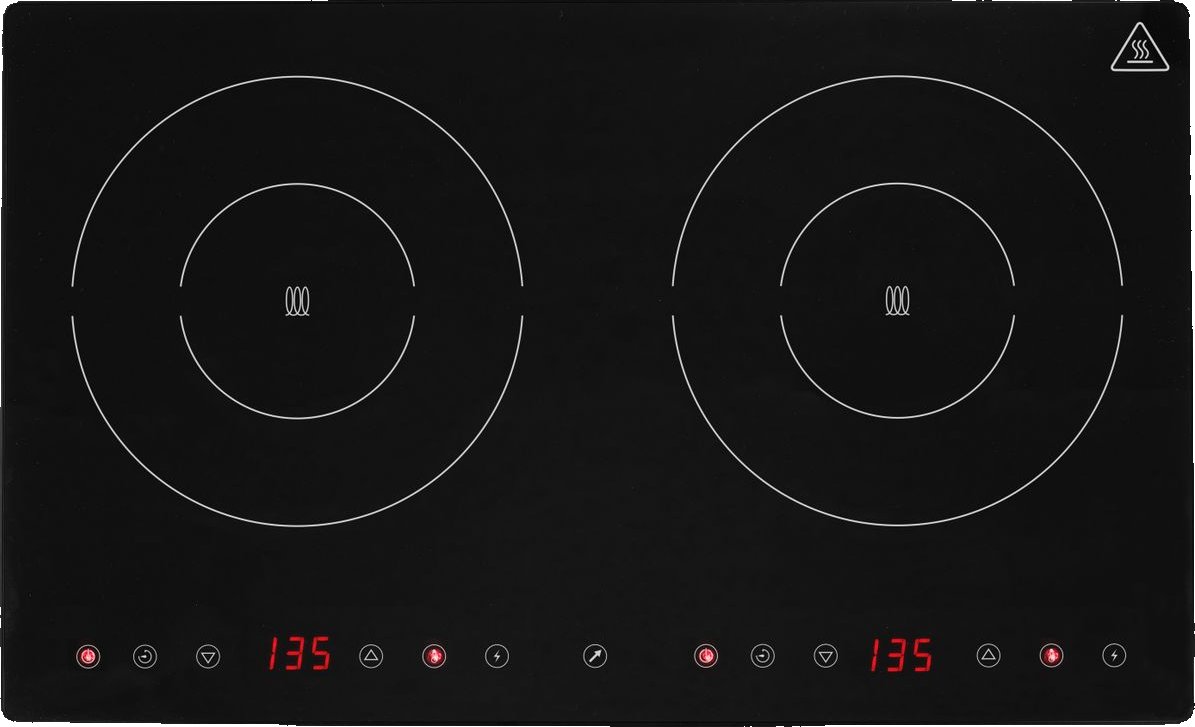 Dvojitý indukční vařič, HENDI, Kitchen Line, 230V/3500W, 608x405x(H)54mm