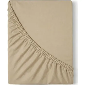 Prostěradlo Kvalitex Saténové prostěradlo s gumou béžové 80x200cm