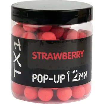 Boilies Shimano Plovoucí Boilie TX1 Pop Up Strawberry Fluoro Red 12 mm 50 g