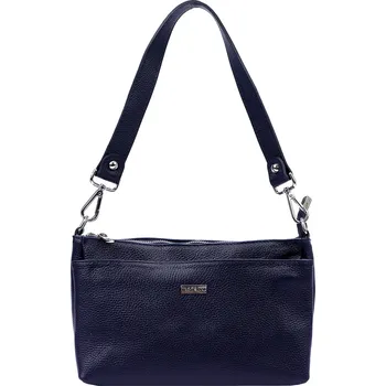 Kabelka Kožená crossbody kabelka MiaMore 01-016 tmavě modrá
