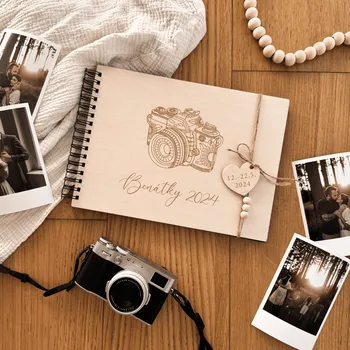 Fotoalbum Dřevěné fotoalbum Woodify Prázdniny Velikost: A6