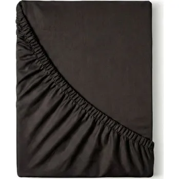 Prostěradlo Kvalitex Saténové prostěradlo s gumou černé 220x200cm