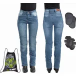 W-Tec Dámské moto jeansy W-TEC Panimali Barva tmavě modrá, Velikost XXL prodloužená délka