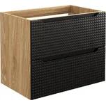 Comad Luxor 82-70-2S černá/dub olejovaný