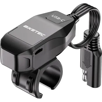 Řídítka BIKETEC PRO motocyklová zásuvka USB-C montované na řídítka (EL) (BIKETEC PRO motocyklová zásuvka USB-C montované na řídítka (EL))