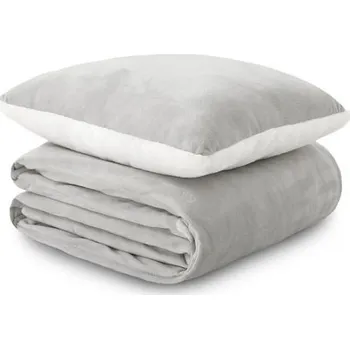 deka Dormeo warm hug set šedý 130 × 190