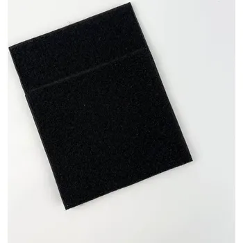 turistický batoh JUBÖ Velcro se skrytou kapsou Secret Patch 13x10 cm (háčky) - černá