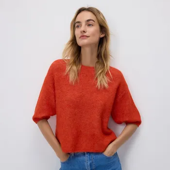 Dámský svetr Reserved - Svetr s příměsí vlny - červená - 044GS-33X - 044GS-33X-M