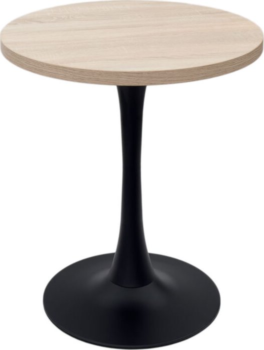 Rozměry: Noha: ⌀60 × 660 mm Podstavec ⌀450 mm Tloušťka oceli 1 mm Deska stolu: 680 × 680 mm Tloušťka desky stolu 36 mm Celková výška: 720 mm Deska pod deskou: 250 × 250 mm Vlastnosti stolové desky: - výška 250 mm - výška 250 mm - výška 250 mm - výška 250