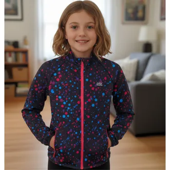 Dívčí vesta Dívčí mikina černá Wolf & Wolfie M2643