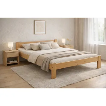 Postel Postel z masivu Anetka 120 x 200 cm + rošt ZDARMA