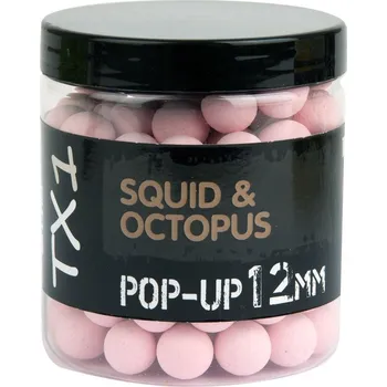 Boilies Shimano Plovoucí Boilie TX1 Pop Up Squid & Octopus Washed Out Pink 12 mm 50 g