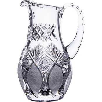 Bohemia Crystal Broušený skleněný džbán s uchem - Bohemia Crystal brus Paříž 1300ml