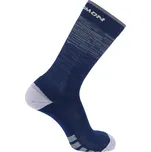 Unisex funkční ponožky Salomon Predict Crew Socks velikost 36-38 tmavě modrá