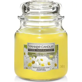 Svíčka YC.HI sklo střední/Daisy & Buttercups 340 g