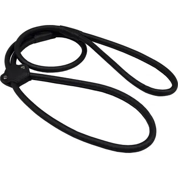 Vodítko pro psa BAFPET Předváděcí vodítko z šité kulaté kůže Barva: Černá, Rozměr: 7mm x 120cm 04223