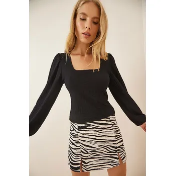 Dámské tričko Happiness Istanbul Schwarz 4042526 40