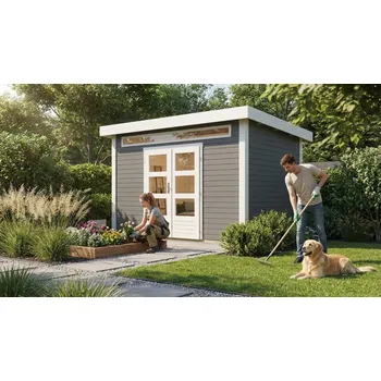 Zahradní stavba dřevěný domek KARIBU KANDERN 7 (82991) terragrau