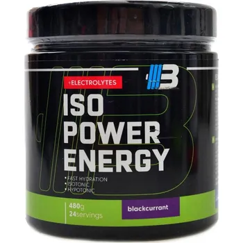 Iontový nápoj Body nutrition s.r.o. Iso power energy + elektrolyty 480 g - rybíz
