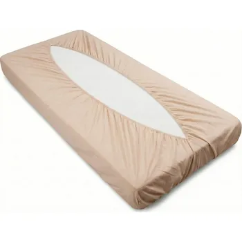 Prostěradlo Jersey prostěradlo obálkového střihu - Smetanová Velikost: 90x200cm