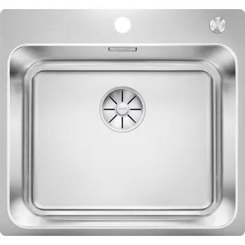 Dřez Blanco Solis 500-IF/A spojuje moderní design s výjimečnou funkčností. Jeho praktická velikost mísy a plně využitelné dno nabízejí praktický pracovní prostor. Odkapávací systém InFino s funkcí PushControl dodává moderní komfort, zatímco elegantní ploc