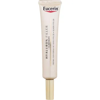 Péče o oční okolí Eucerin Hyaluron-Filler + Elasticity SPF20 oční krém proti vráskám pro zralou pleť 15 ml pro ženy