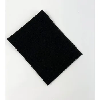 turistický batoh JUBÖ Velcro se skrytou kapsou Secret Patch 13x10 cm (smyčky) - černá