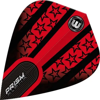 Winmau Letky Prism Alpha - Red & Black Stars - Kite W6907.110