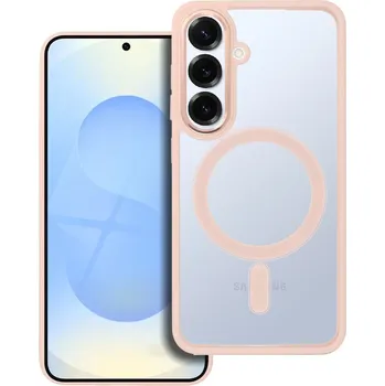 Náhradní kryt pro mobilní telefon Pouzdro Cover Color Edge Mag Cover s MagSafe Samsung Galaxy S25 Pink