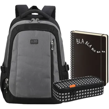 Školní batoh Studentský set Groovy Grey třídílný