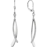 Stříbrné náušnice visací dlouhé 11540.1