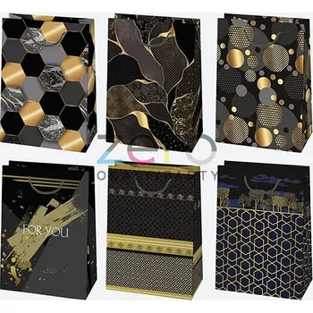 Dárková taška Taška papírová dárková 23x32x11 cm (lak) - grafika (mix 2)