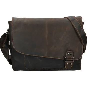 Pánská aktovka Pánská kožená taška přes rameno Greenwood Henry - hnědá