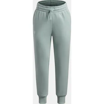 Dívčí kalhoty Under Armour Dívčí tepláky UA Rival Fleece Joggers 1379525-477 Modrá 118-127