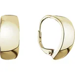 Pozlacené stříbrné náušnice kruhy 61070