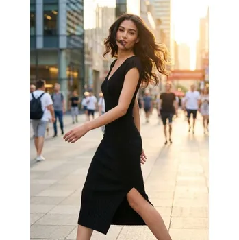 Dámské šaty Sinsay - Přiléhavé midi šaty - černá - 578CE-99X - 578CE-99X-XXS-1