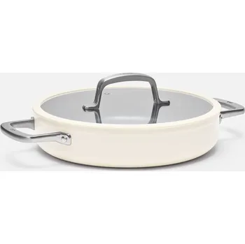 Pánev Tegame pánev Meda 3.0, ø 28 cm - Nepřilnavá pánev s keramickým povrchem s poklicí, krémová - rozbaleno