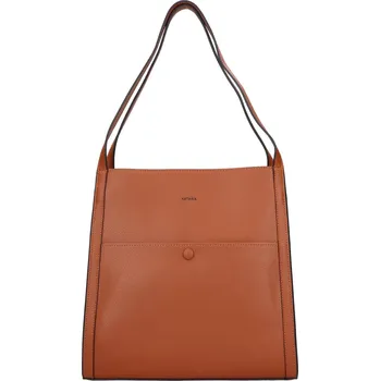 Kabelka Elegantní dámská kožená kabelka Katana Laube - koňak