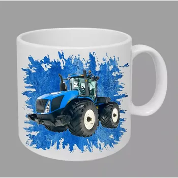 Moon River New Holland T9 hrnek s traktorem modrý obsah 330 ml (hrneček traktor)