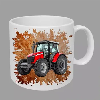 Moon River Massey Ferguson 6713R hrnek s traktorem oranžový obsah 330 ml (hrneček traktor)